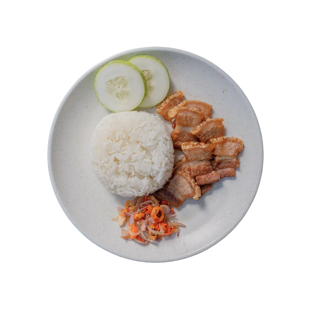 Crispy Pork Belly Rice